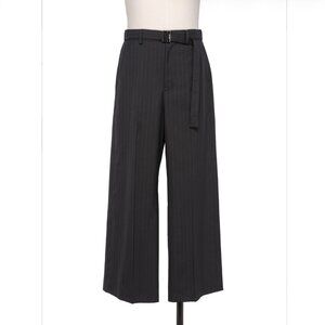 sacai, Navy Chalk Striped Trousers
